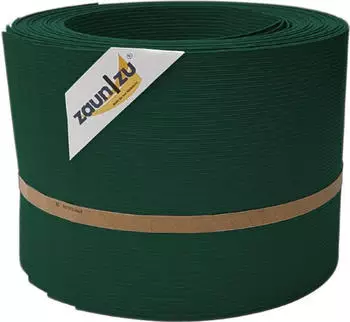 zaun|zu Sichtschutzstreifen Rille 10 x Einzelstreifen 25,5 m x 19 cm x 0,1 cm Gr&uuml;n