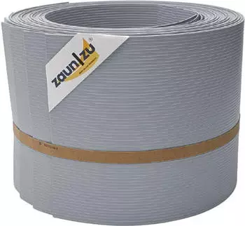 zaun|zu Sichtschutzstreifen Rille 10 x Einzelstreifen 25,5 m x 19 cm x 0,1 cm Fenstergrau