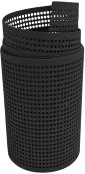 zaun|zu Sichtschutzstreifen Rille Gelocht 30% PP 2,55 m x 19 cm x 0,1 cm Anthrazit