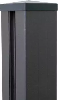 GroJa mix-it Zaunpfosten 150 cm 70 mm Anthrazit Aluminium