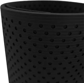 zaun|zu Sichtschutzstreifen Rille Gelocht 15% 26 m x 19 cm x 0,1 cm Tiefschwarz