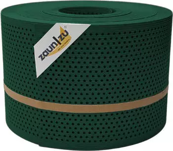 zaun|zu Sichtschutzstreifen Rille Gelocht 20% PP 50 m x 19 cm x 0,1 cm Grün