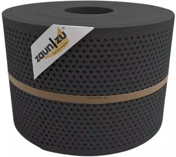 zaun|zu Sichtschutzstreifen Rille Quadrat Diamant 50 m x 19 cm x 0,1 cm Anthrazit