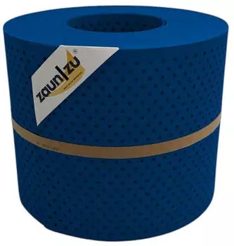 zaun|zu Sichtschutzstreifen Premium Gelocht 15% 26 m x 19 cm x 0,1 cm Enzianblau
