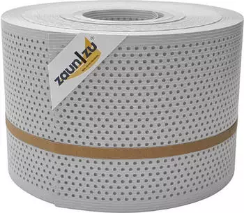 zaun|zu Sichtschutzstreifen Rille Gelocht 20% PP 50 m x 19 cm x 0,1 cm
