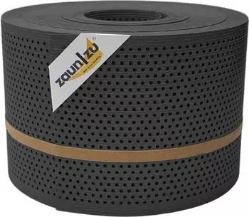 zaun|zu Sichtschutzstreifen Rille Gelocht 20% PP 50 m x 19 cm x 0,1 cm Anthrazit