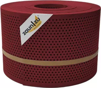 zaun|zu Sichtschutzstreifen Rille Gelocht 20% PP 50 m x 19 cm x 0,1 cm Bordeauxrot
