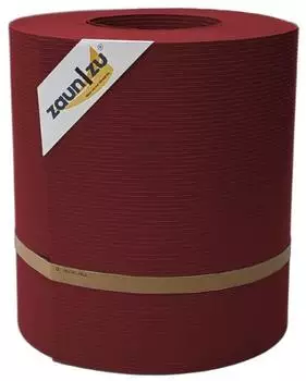 zaun|zu Sichtschutzstreifen Rille Maxi 26 m x 24 cm x 0,12 cm Bordeaux