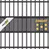 zaun|zu Sichtschutzstreifen Rille Quadrat Diamant 50 m x 19 cm x 0,1 cm