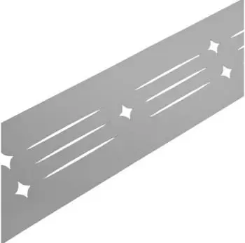 zaun|zu Sichtschutzstreifen Starline Laser 2,55 m x 19 cm x 0,1 cm