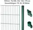 GARDEN 'N' MORE Einstabmattenzaun mit Rundpfosten 30 m x 150 cm Set (15 Zaunelemente + 16 Pfosten) grün (20785859)