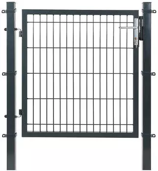 Songmics Zauntor 106 x 150 cm grau