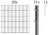 Alberts Doppelstabmattenset 6/5/6 160 x 2000 cm anthrazit