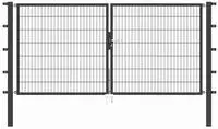 Alberts Zaundoppelt&uuml;r "Flexo" 300 cm Breite (150cm + 150cm), in versch. H&ouml;hen