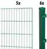 GARDEN 'N' MORE Einstabmattenzaun Standard 10 m x 150 cm Set (5 Zaunelemente + 6 Pfosten) grün (72669413)