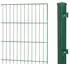GARDEN 'N' MORE Einstabmattenzaun Standard 20 m x 125 cm Set (10 Zaunelemente + 11 Pfosten) grün (27325722)
