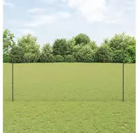 vidaXL Sechseckzaun mit Pfosten 100 x 1,5 m PVC-beschichteter Stahl