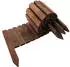 Aquagart Holz Rollzaun Beeteinfassung dunkelbraun 40x200cm