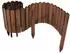 Aquagart Holz Rollzaun Beeteinfassung dunkelbraun 40x200cm
