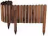 Aquagart Holz Rollzaun Beeteinfassung dunkelbraun 40x200cm