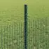 vidaXL Zaun mit Pfosten Grün 0,5x25m Stahl