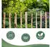 Creative Home Haselnuss Holzzaun 60cm x 5m, Lattenabstand 3-5cm