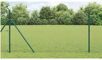 vidaXL Outdoor-Schwei&szlig;drahtzaun Boden Fix 10 x 1 m Gr&uuml;n Netz