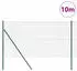 vidaXL Zaun mit Pfosten Grün 1x10m 25x25mm Maschen Stahl (3351693)