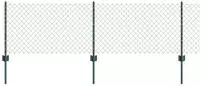 vidaXL Kettenzaun mit Pfosten 10 x 0,6 m (B x H)