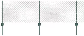 vidaXL Kettenzaun mit Pfosten 10 x 0,6 m (3336230)