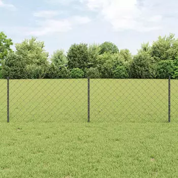 vidaXL Kettenzaun mit Pfosten 25 x 0,6 m (3336278)