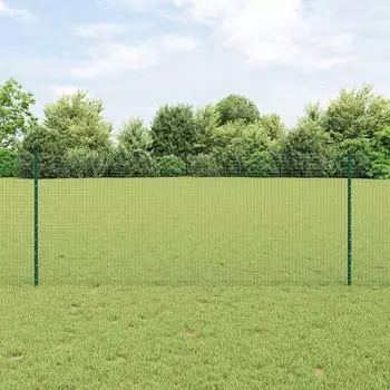 vidaXL Schwei&szlig;drahtzaun mit Pfosten 10 x 1 m (3336447)