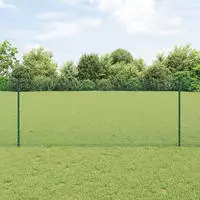 vidaXL Schwei&szlig;drahtzaun mit Pfosten 10 x 1 m (B x H)