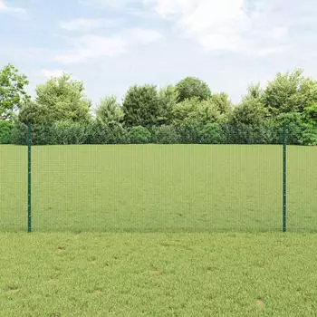 vidaXL Schwei&szlig;drahtzaun mit Pfosten 10 x 1 m (3336445)