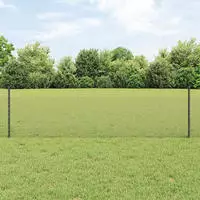 vidaXL Schwei&szlig;drahtzaun mit Pfosten 25 x 0,5 m (B x H)