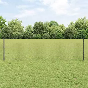 vidaXL Schwei&szlig;drahtzaun mit Pfosten 50 x 0,5 m (3336623)