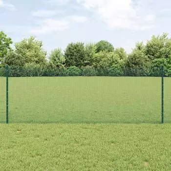 vidaXL Schwei&szlig;drahtzaun mit Pfosten 50 x 0,8 m (3336510)