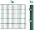Alberts Anbauset Doppelstabmatte BxH 200 x 140 cm grün