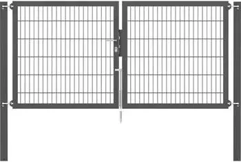 Alberts Flexo Plus 8/6/8 250 x 120 cm inkl. Pfosten 8 x 8 cm anthrazit