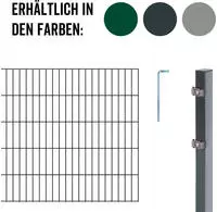 Alberts Doppelstabmattenzaun "Grundset" H&ouml;he: 80-200 cm, Gesamtl&auml;nge: 4-30 m, zum