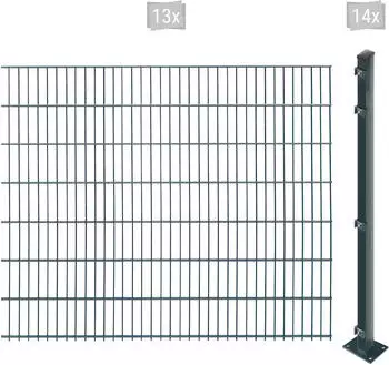 Arvotec EASY 143 26 m x 143 cm Set (13 Zaunelemente + 14 Pfosten) anthrazit (81772359)