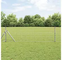 vidaXL Ground Fix Geschwei&szlig;ter Drahtzaun 10 x 0,8 m (B x H)