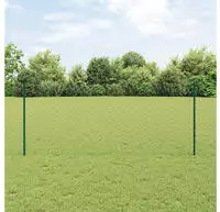 vidaXL Geschwei&szlig;ter Drahtzaun 50 x 1 m (B x H) PVC-beschichteter Stahl