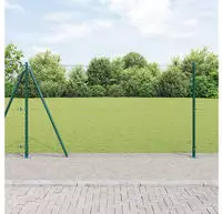 vidaXL Geschwei&szlig;ter Drahtzaun mit Betonfundament 50 x 1,2 m (B x H)