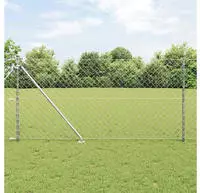 vidaXL Schwei&szlig;drahtzaun mit Spikes 25 x 1 m (B x H)