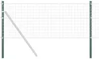 vidaXL Zaunpfosten 12 pcs Gr&uuml;n 120 cm Pulverbeschichteter Stahl