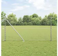 vidaXL Schwei&szlig;drahtzaun mit Spikes 50 x 1,4 m (B x H)