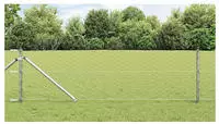 vidaXL Schwei&szlig;drahtzaun mit Spikes 25 x 0,6 m (B x H)