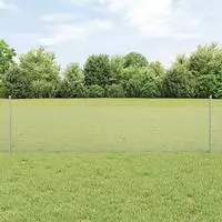vidaXL Schwei&szlig;drahtzaun mit Pfosten 25 x 0,5 m (B x H)