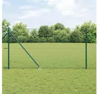 vidaXL Schwei&szlig;drahtzaun mit Spikes 50 x 1,4 m (B x H)